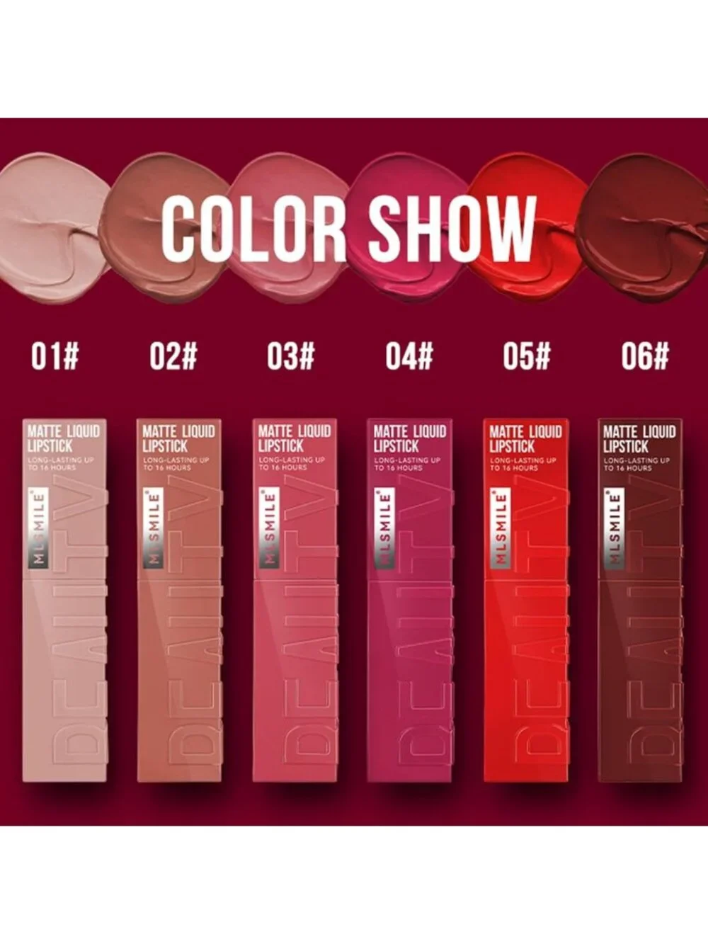 Matte Liquid Lipstick Set - Velvet Smooth Nude Lip Gloss, Waterproof & Long